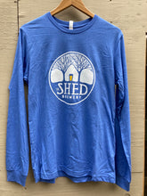 Load image into Gallery viewer, Shed Brewery Blue Long-Sleeve T-Shirt