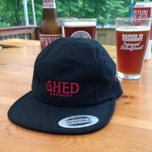 Shed Flat-brimmed Black Cap