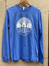 Load image into Gallery viewer, Shed Brewery Blue Long-Sleeve T-Shirt

